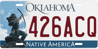 OK license plate 426ACQ