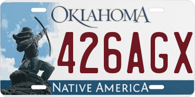 OK license plate 426AGX
