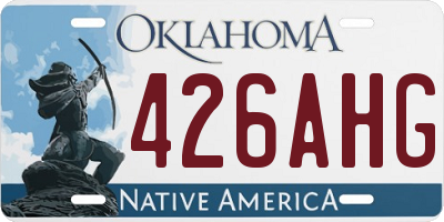 OK license plate 426AHG