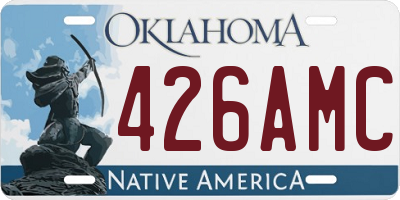 OK license plate 426AMC