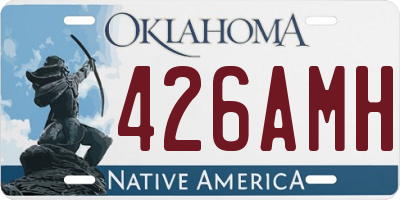 OK license plate 426AMH