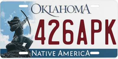 OK license plate 426APK