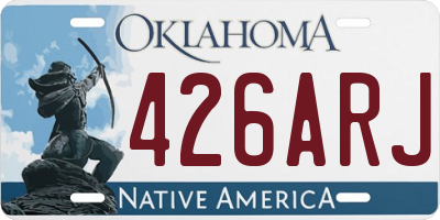 OK license plate 426ARJ