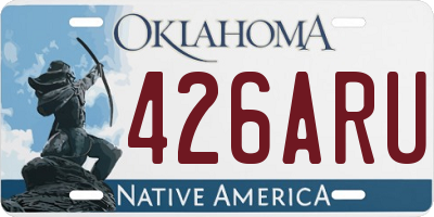OK license plate 426ARU