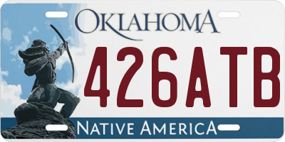 OK license plate 426ATB