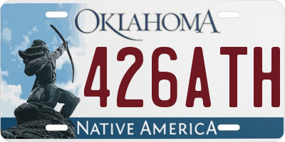 OK license plate 426ATH