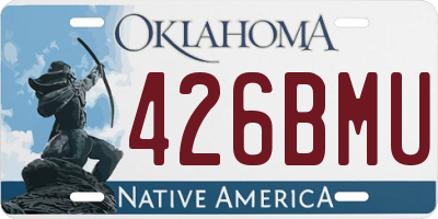OK license plate 426BMU