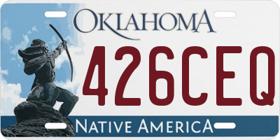 OK license plate 426CEQ