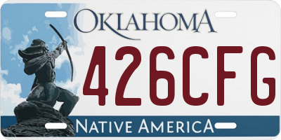 OK license plate 426CFG