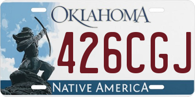 OK license plate 426CGJ