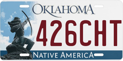 OK license plate 426CHT