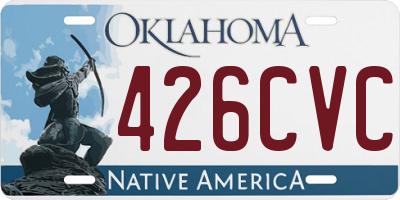 OK license plate 426CVC
