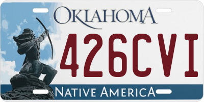 OK license plate 426CVI