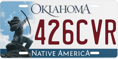 OK license plate 426CVR