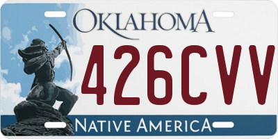 OK license plate 426CVV