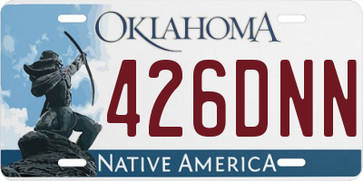 OK license plate 426DNN