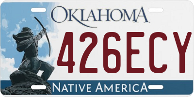 OK license plate 426ECY