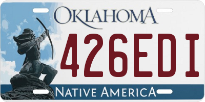 OK license plate 426EDI