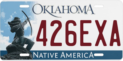 OK license plate 426EXA