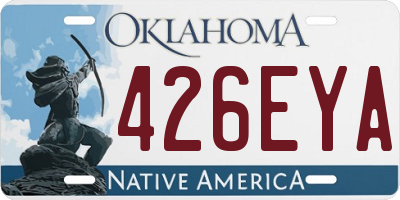 OK license plate 426EYA