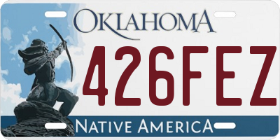 OK license plate 426FEZ