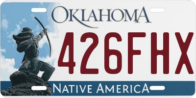 OK license plate 426FHX