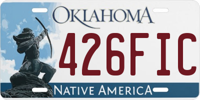 OK license plate 426FIC