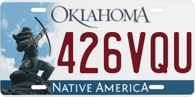OK license plate 426VQU