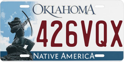 OK license plate 426VQX