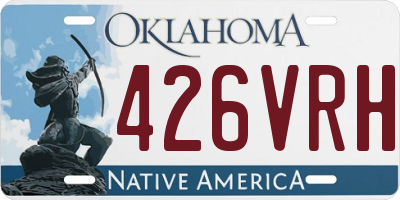 OK license plate 426VRH