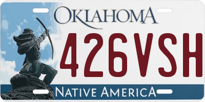OK license plate 426VSH