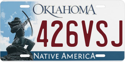 OK license plate 426VSJ