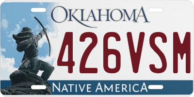 OK license plate 426VSM
