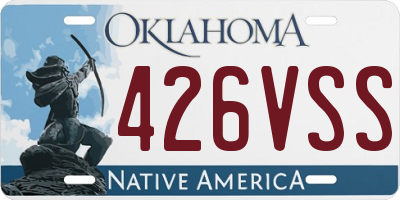 OK license plate 426VSS