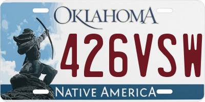 OK license plate 426VSW