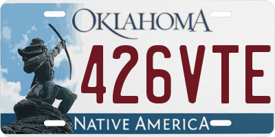 OK license plate 426VTE