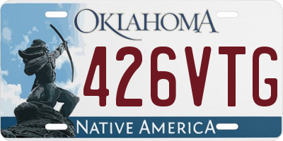 OK license plate 426VTG