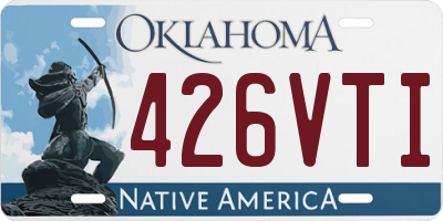 OK license plate 426VTI