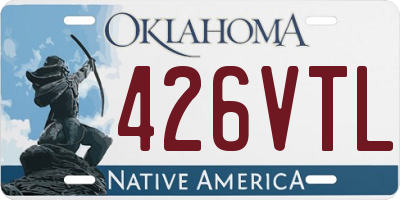 OK license plate 426VTL