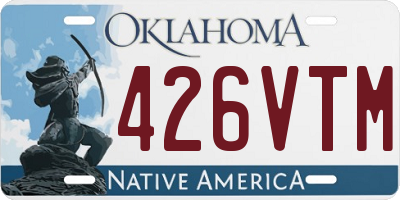 OK license plate 426VTM