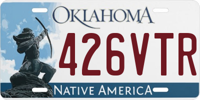 OK license plate 426VTR