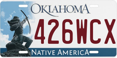 OK license plate 426WCX