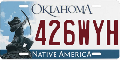 OK license plate 426WYH