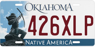 OK license plate 426XLP
