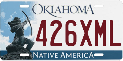 OK license plate 426XML