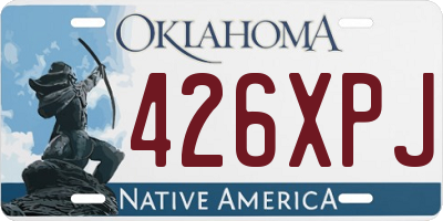 OK license plate 426XPJ