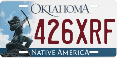 OK license plate 426XRF