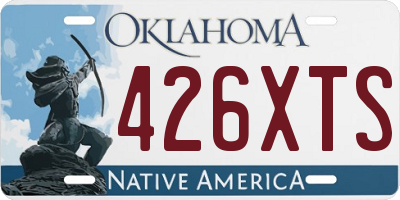OK license plate 426XTS