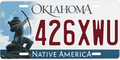 OK license plate 426XWU
