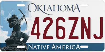 OK license plate 426ZNJ
